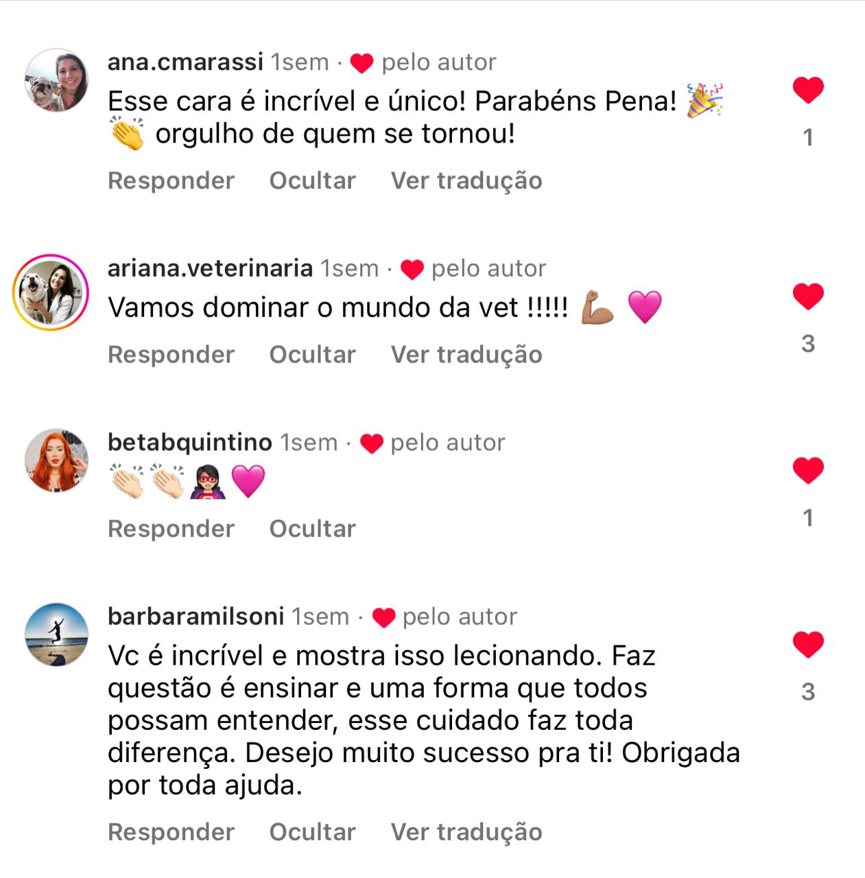 Depoimento de aluno VSV