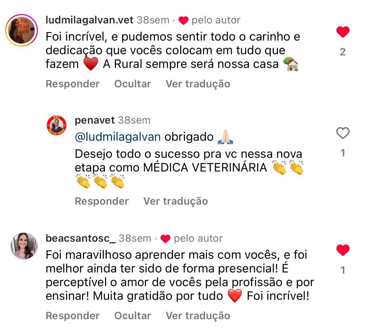 Depoimento de aluno VSV