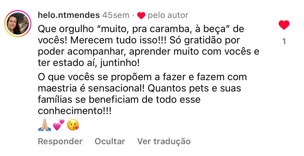 Depoimento de aluno VSV