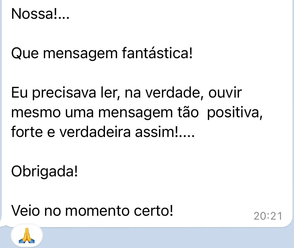 Depoimento de aluno VSV