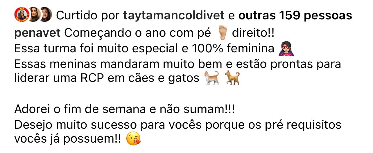 Depoimento de aluno VSV