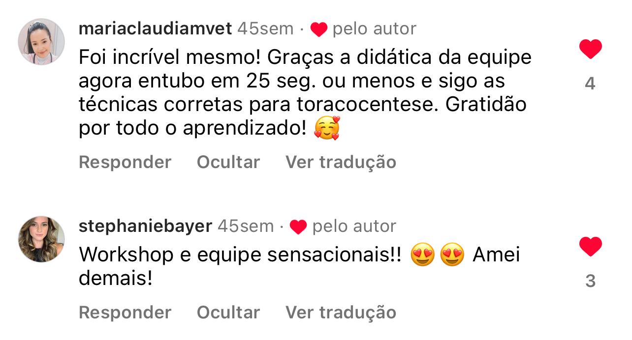 Depoimento de aluno VSV