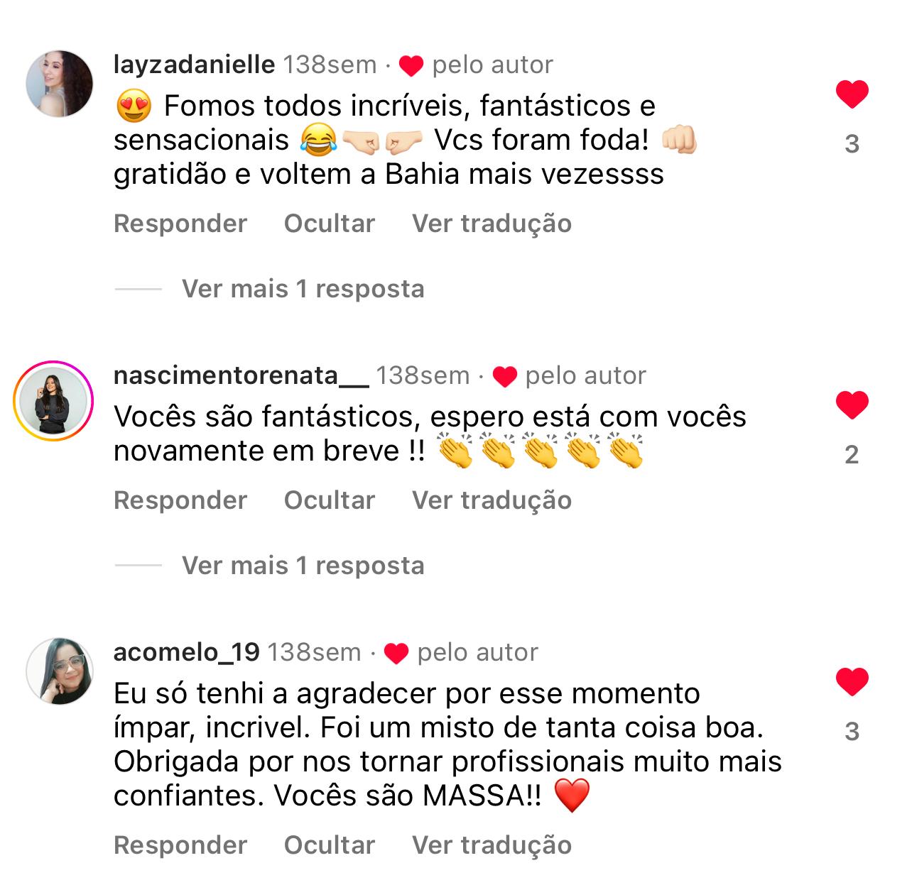 Depoimento de aluno VSV