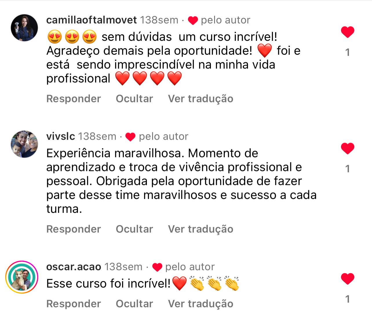 Depoimento de aluno VSV
