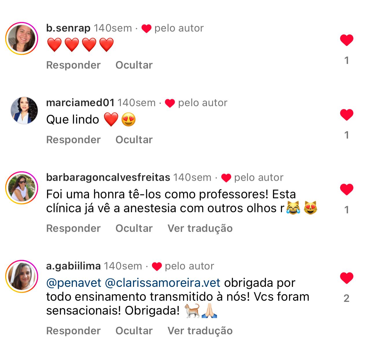 Depoimento de aluno VSV